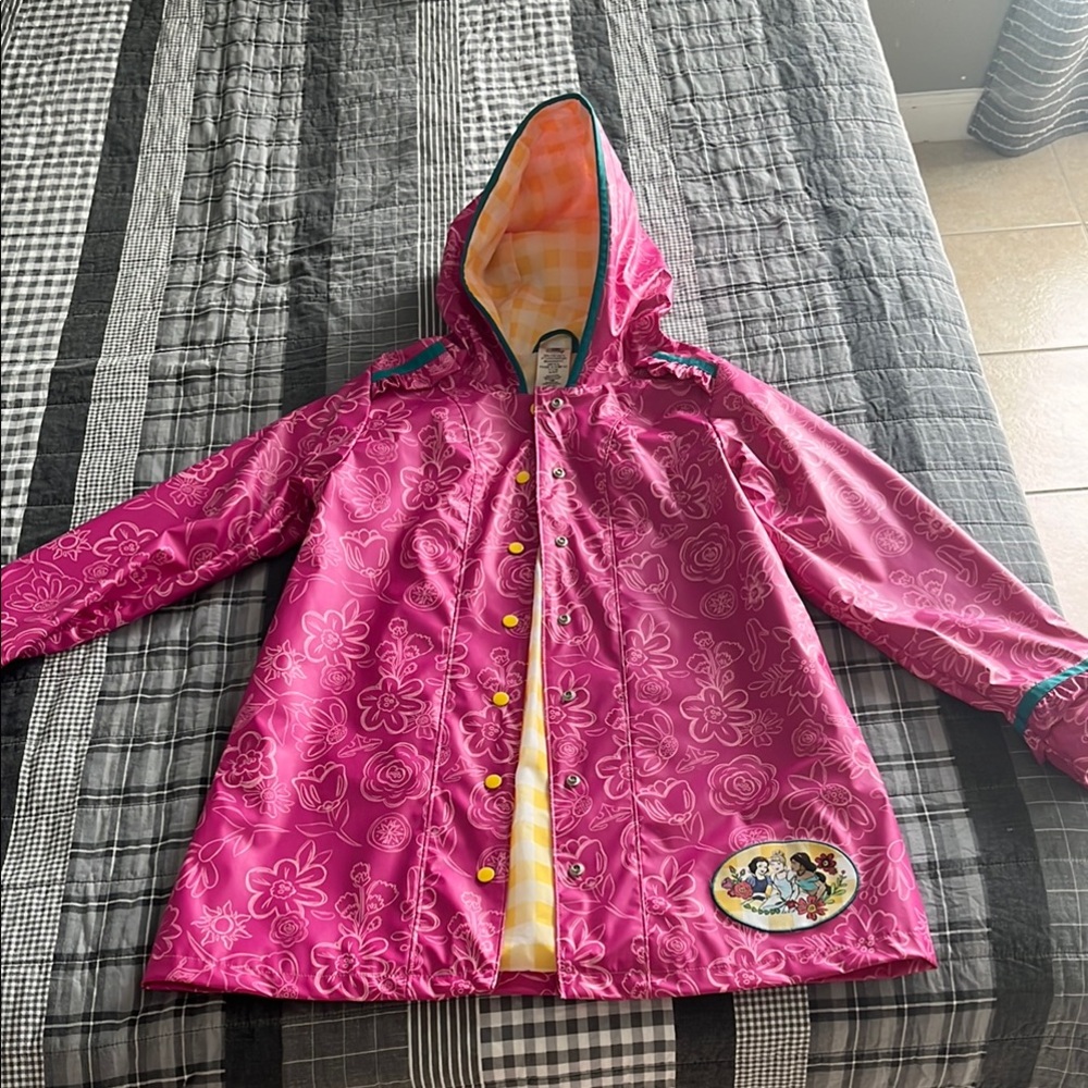 Disney Pink Raincoat Lightweight Shiny